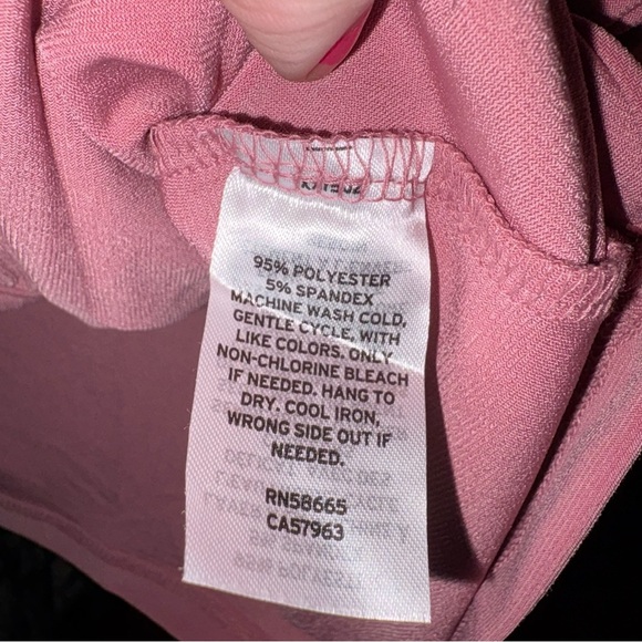 Halogen Rose Pink Ruched Long Sleeve Button Down Shirt, NWOT - Picture 3 of 4